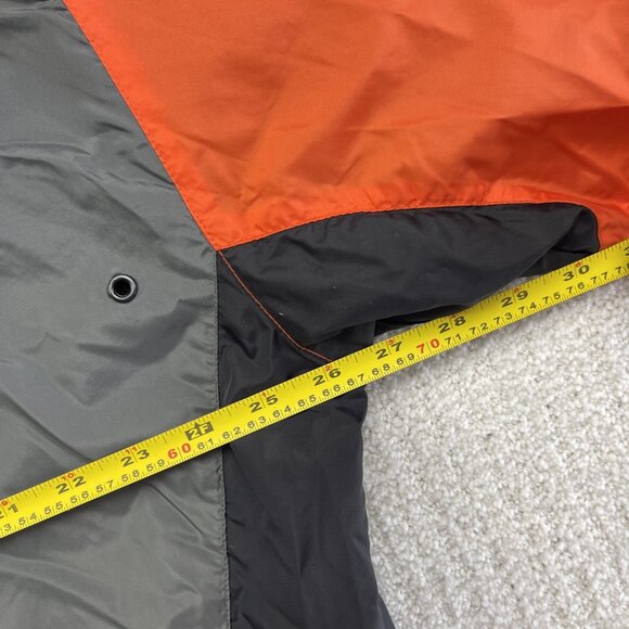 VTG Y2K Reebok Sport Tech Windbreaker Shell Orange / Grey Size L Full Zip - Picture 8 of 16
